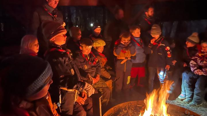 Hygge i bålhytten